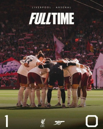 今日输球后，阿森纳已连续13个赛季联赛做客安菲尔德不胜